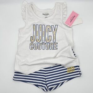 Juicy Couture Little Girls' Two-Piece Short Set Size 5